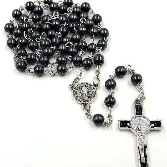 Wholesale 5pcs Hematite Necklace Cross Necklace